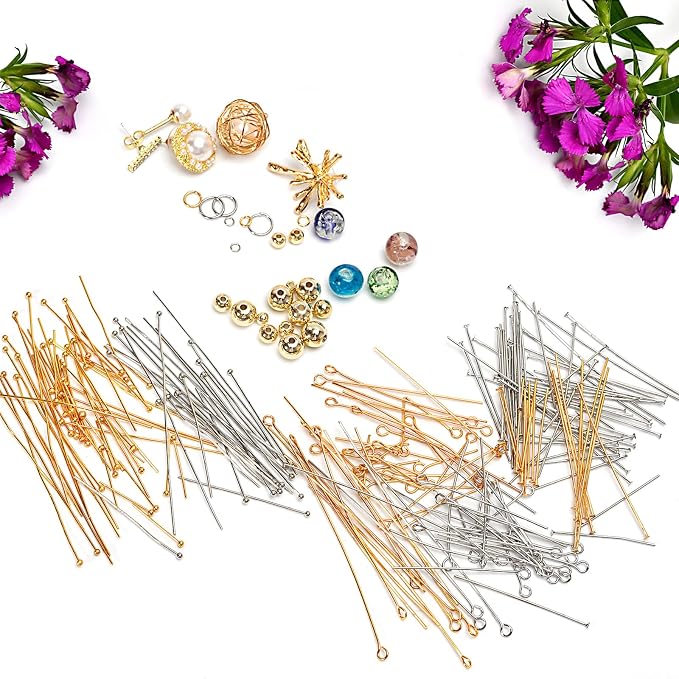 100pcs 18K Gold Filled Ball Pins Non Tarnish Craft Earring Bracelet Jewelry - Image 6