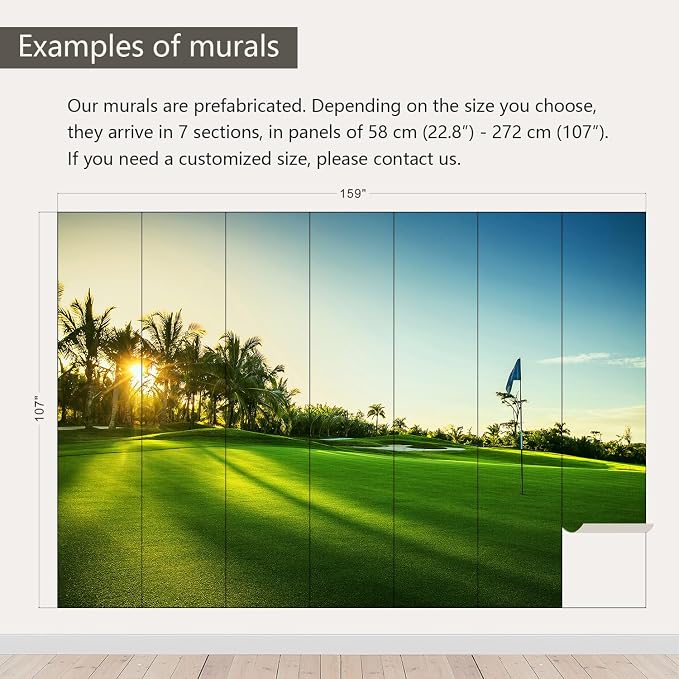 AFZEVEB-Green Golf Course Landscape Wallpaper Wall murals - Image 3