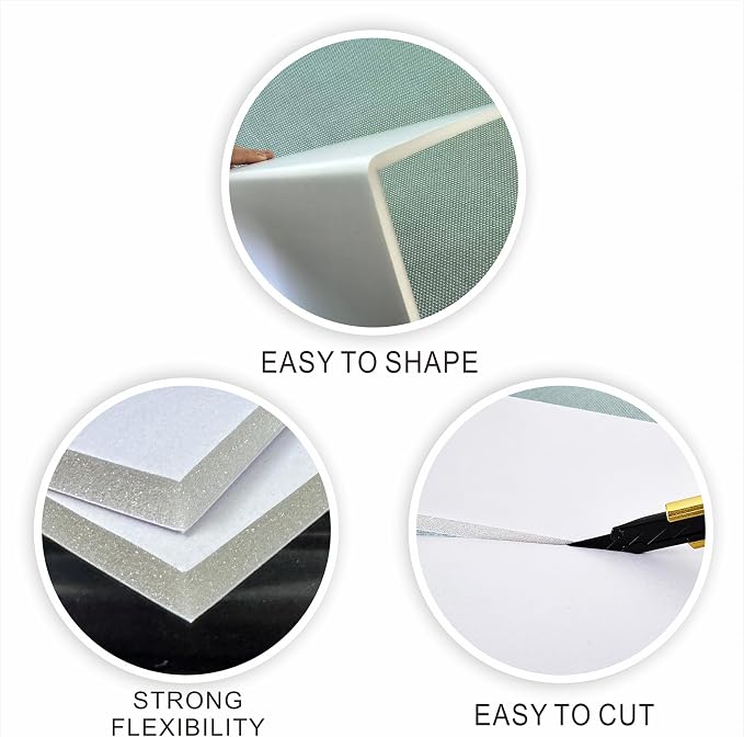 Foam Board 12 x 16 in, ZXUNLIEH 12 Pack White Poster Board, 3/16 in Thick Craft - Image 5