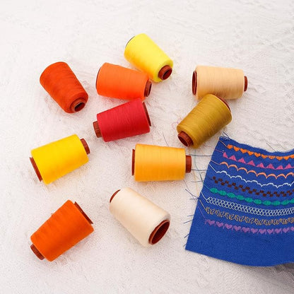 10 Pcs Sewing Thread, All Purpose Sewing Thread, 10 Spools Assorted Colors Each - Image 5