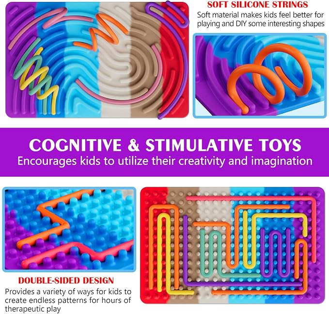 Sensory Fidget Toys for Kids Toddler Boys, Sensory Activity Board for Stress - Image 2