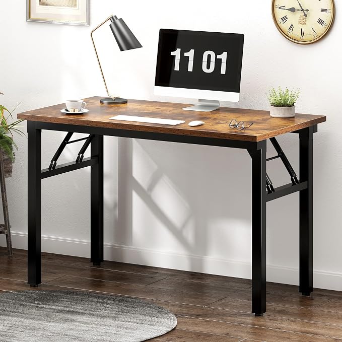 Need 39.4 inches Computer Desk for Small Space Small Folding Table Small - Image 6