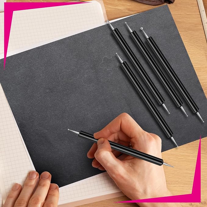 Ashmacdo 30 Pcs Dotting Tools for Painting, Ball Embossing Stylus for Transfer - Image 4