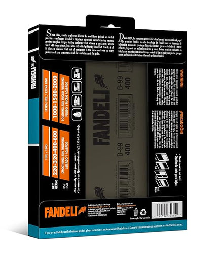 Fandeli | Waterproof Sandpaper | 2000 Grit | 25 Sheets 9'' x 11'' | - Image 2