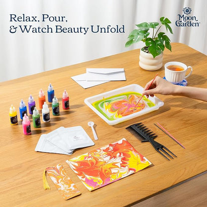 MoonGarden Marble Painting Coaster kit - Image 3