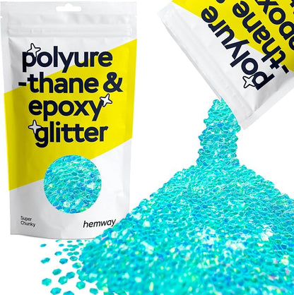 Hemway Polyurethane & Epoxy Resin Glitter 100g / 3.5oz Metallic Crystal Flake by Hemway