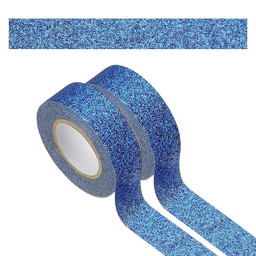 PATIKIL 2 Roll Glitter Paper Washi Tape, Washi Decorative Tape by PATIKIL