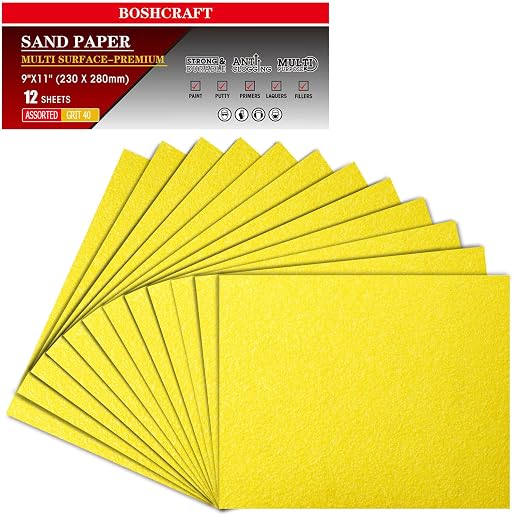 40 Grit Sand Paper by BOSHCRAFT