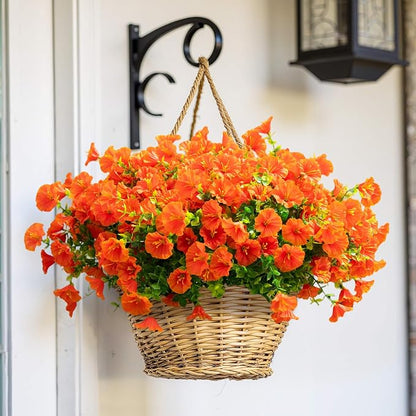 Artificial Flowers for Outdoor Decoration, 16 Bundles Fake Silk Realistic - Image 7