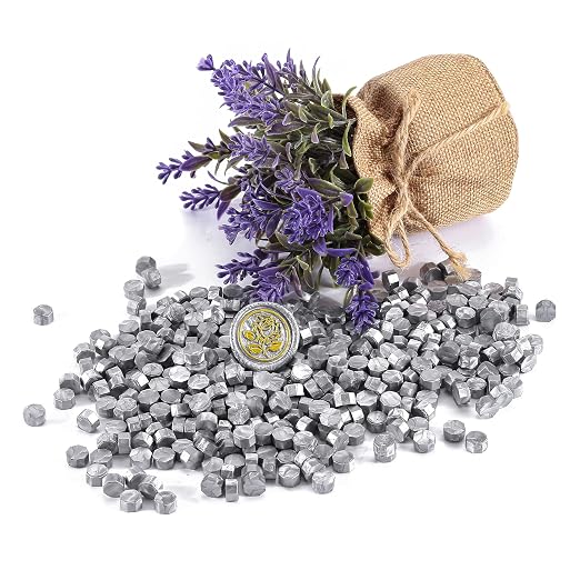 Yoption 360 Pcs Silver Octagon Sealing Wax Beads - Image 5