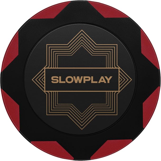 SLOWPLAY Nash Clay Poker Chips, 14 Grams Heavyweight Clay Composite, 40mm Large by SLOWPLAY
