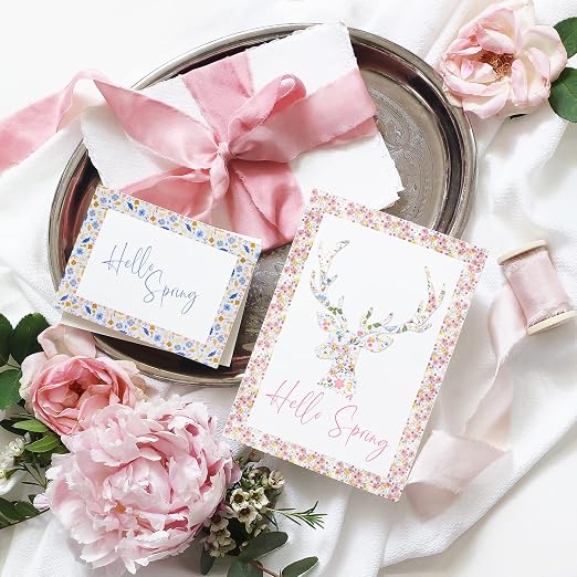 Whaline 12 Rolls Spring Floral Washi Tape Foil Gold Colorful Flowers Masking - Image 6