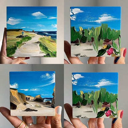 CertBuy Stretched Canvas 6 x 6 inch, 24 Pack 100% Cotton Blank Canvas Board - Image 7