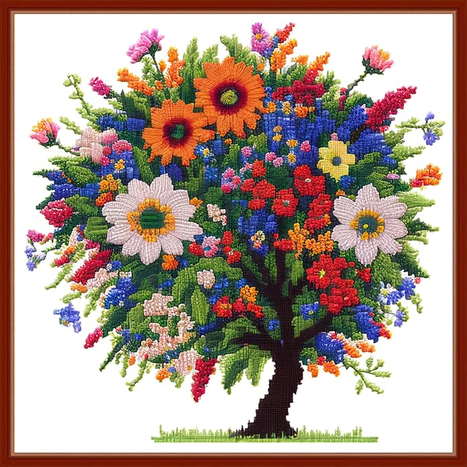 Dimensean Stamped Cross Stitch Kits Full Range of Embroidery Patterns Starter by DimenseanCrossStitchKits