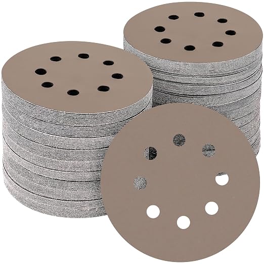 50PCS 5 inch Silicon Carbide Sanding Discs 2500 Grit, Wet Dry Orbital 5 Sander by POTUINOM