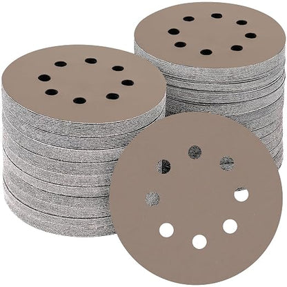 50PCS 5 inch Silicon Carbide Sanding Discs 2500 Grit, Wet Dry Orbital 5 Sander by POTUINOM