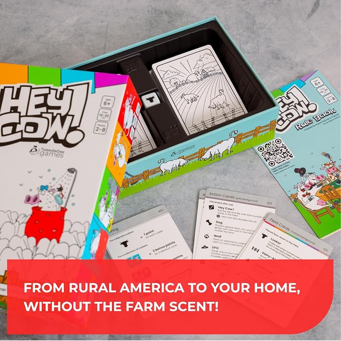 Hey Cow! - Family Card Game for Kids and Adults - Fun Farm-Themed Strategy Game - Image 6