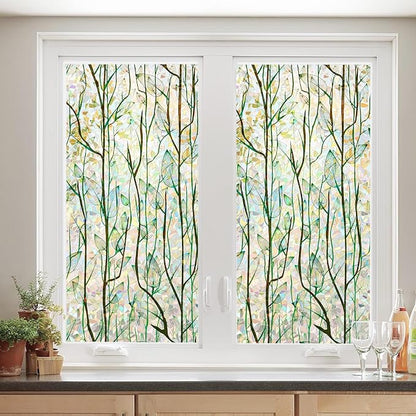 Finnez Window Privacy Film Window Film 3D No Glue Glass Sticker - Image 4