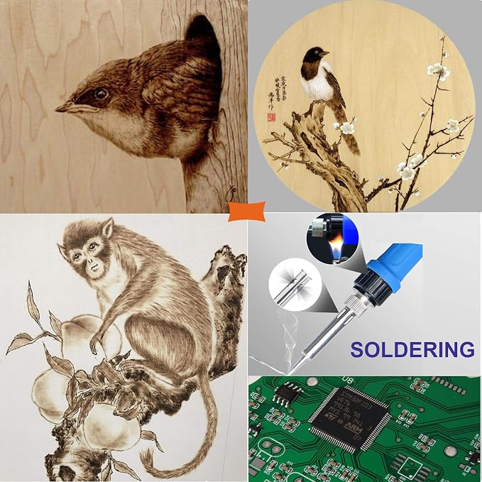 112PCS Calegency Wood Burning Kit-Wood Burning Tool Set - Image 2