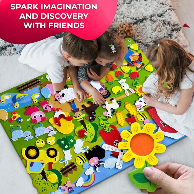 QUOKKA Farm Felt Board for Toddlers - Image 5