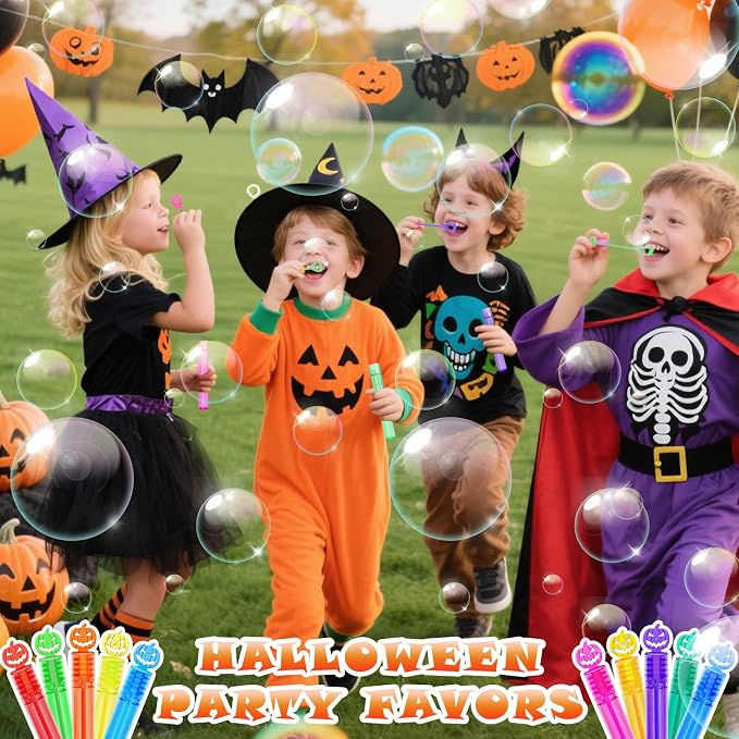 400 Piece Halloween Party Favor Bubbles, Halloween Bubble Wands Bulk - Image 8