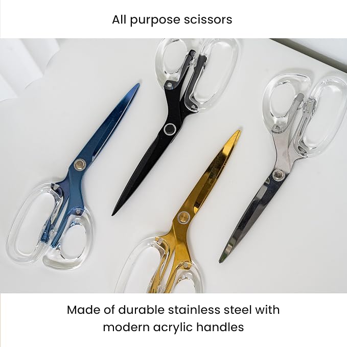 OfficeGoods 9” Stainless Steel Acrylic Scissors - Image 2
