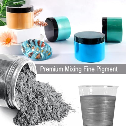 Ceya Mica Powder, 5.3oz/ 150g Grey Pearlescent Effect Colorant Pigment Powder - Image 4