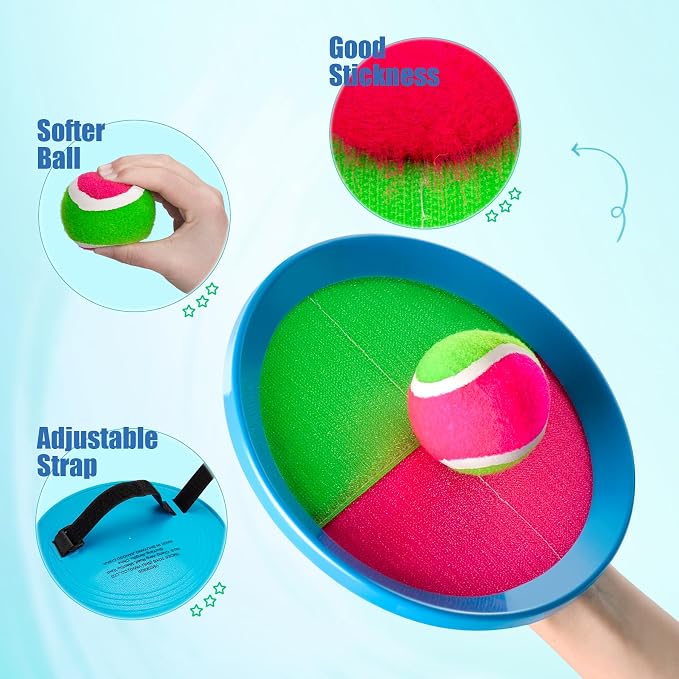 PlayZap Toss and Catch Ball Set Upgraded - Image 4