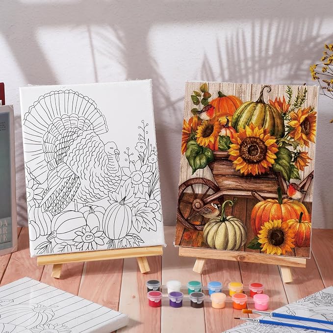 Zhanmai 12 Pack Pre Drawn Canvas - Image 6