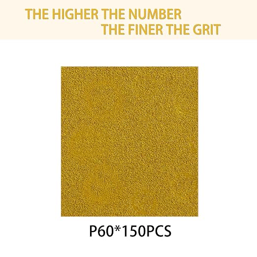 150PCS 60 Grit Gold Sanding Discs, 5-Inch 8-Hole Sandpaper - Image 2