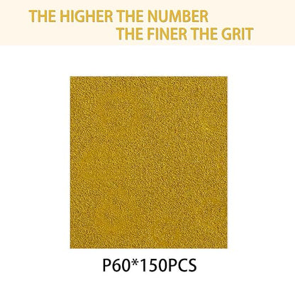 150PCS 60 Grit Gold Sanding Discs, 5-Inch 8-Hole Sandpaper - Image 2