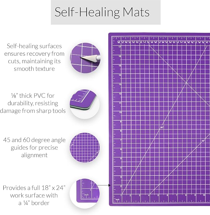 Breman Precision 18x24 Inch Self Healing Cutting Mat - Image 2