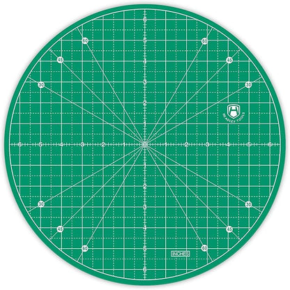 Headley Tools 13"x13" Round Rotating Cutting Mat, Self Healing Mat by HeadleyTools