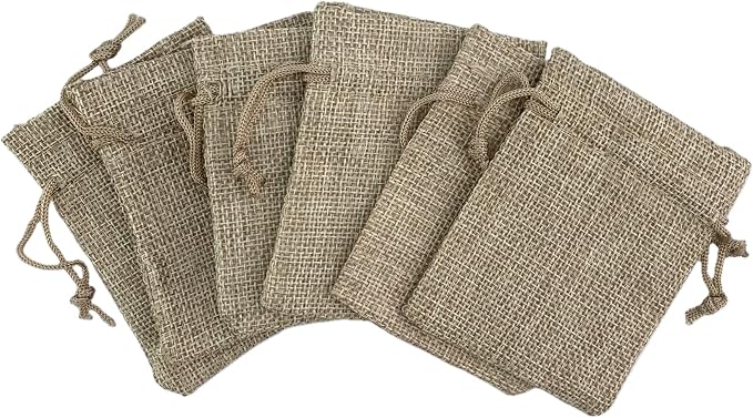 Palmhomee Pack Of 25 Burlap Gift Bags - Image 3