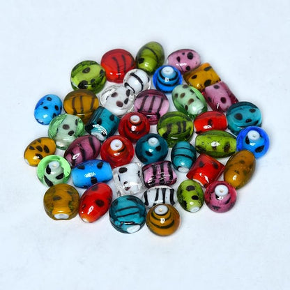 2/3 LB Bag of Assorted Glass Beads - Image 6