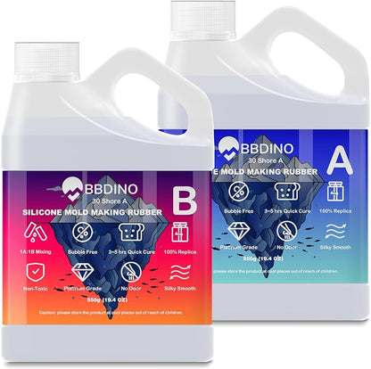 BBDINO Silicone Mold Making Kit, Liquid Silicone by BBDINO