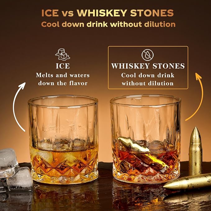 Gifts for Men Dad Husband, Whiskey Stones, Unique Christmas Anniversary - Image 5