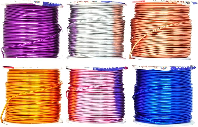 Mandala Crafts 16 Gauge Anodized Aluminum Craft Wire by MandalaCrafts