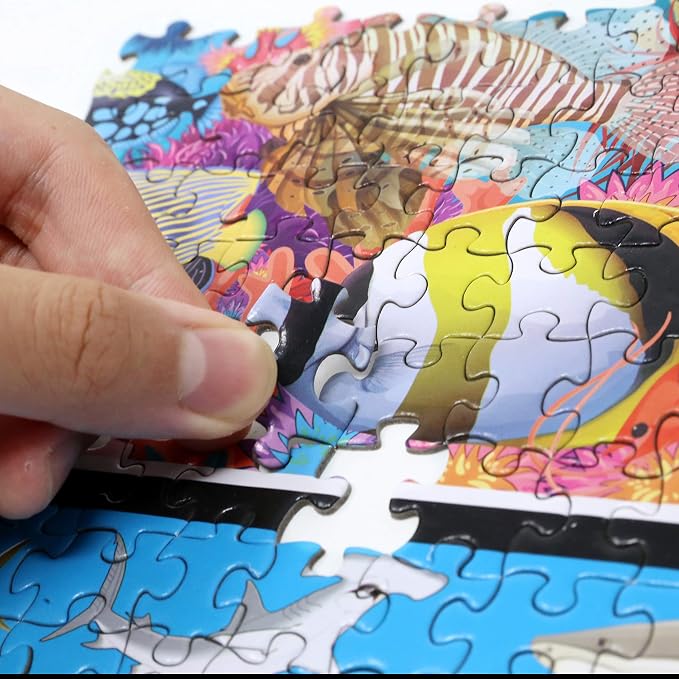 Think2Master Colorful Ocean Life 1000 Pieces Jigsaw Puzzle - Image 5
