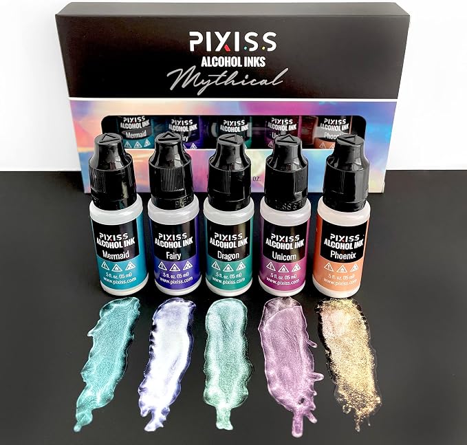 Pixiss Iridescent Color Changing Alcohol Ink Set - Image 7