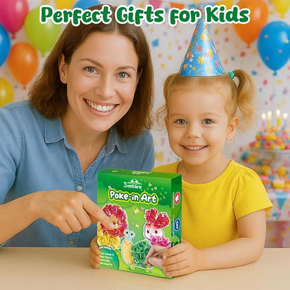 3 otters Poke in Art Kits, Kids Art Set Animal DIY Crafts Toys - Image 6