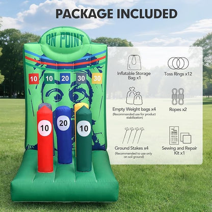 Inflatable Carnival Game with Built-in Blower, Portable Fun Toss Game - Image 7