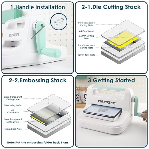 Manual Die Cutting Machine, Embossing Machine 6'' Opening Size - Image 4