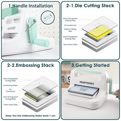 Manual Die Cutting Machine, Embossing Machine 6'' Opening Size - Image 4