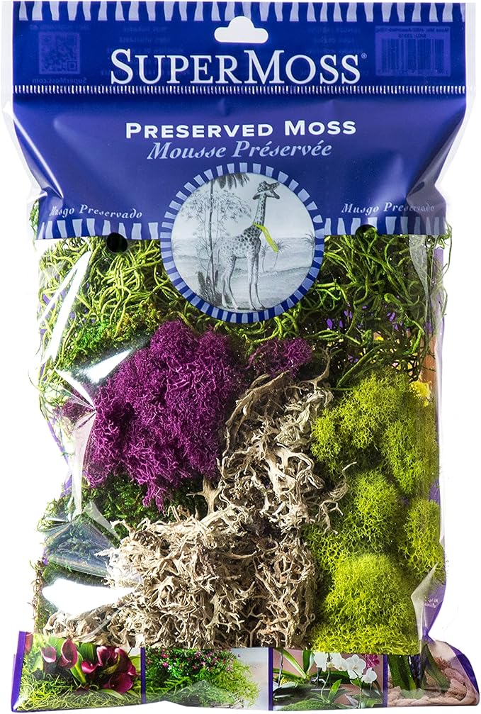SuperMoss Elegant Decorative Mixed moss, 120 cu.in. by SuperMoss