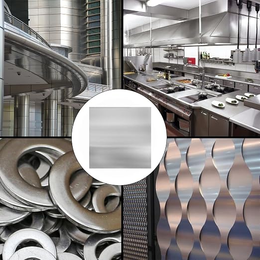 2Pcs 304 Stainless Steel Sheets Metal 6" x 6" x 1/32" Inch 304 Stainless Steel - Image 7