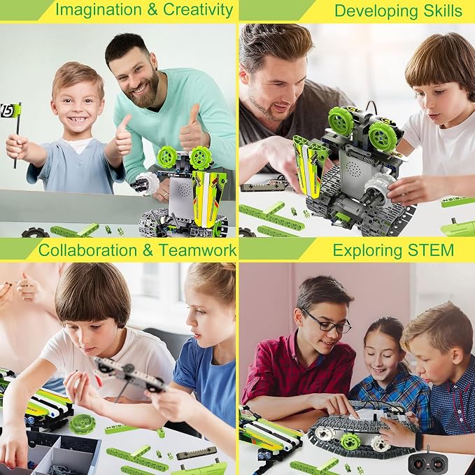 BIRANCO. Remote Control Tracked 3in1 Stunt Racer Building Kit - Image 4