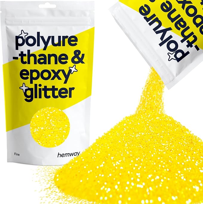 Hemway Polyurethane & Epoxy Resin Glitter 100g / 3.5oz Metallic Crystal Flake by Hemway