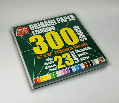Standard 6 Inch One Sided 23 Colors 300 Sheets Square Easy Fold Premium - Image 3