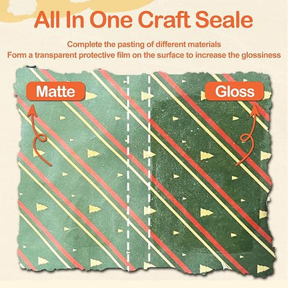 Crafts Sealer Matte Finish, 200ml All Purpose Craft Glue, and Finish, All in - Image 4